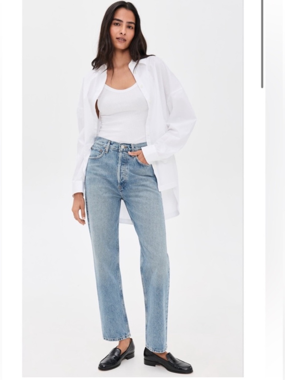 AGOLDE 90's Mid Rise Loose Fit Jeans in Snapshot Revolve Anthropologie faborite